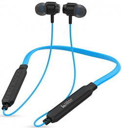 UBON Bluetooth 5.0 Wireless Headphones with Hi-Fi Stereo Sound, Fast Charging, 10Hrs Playtime, Lightweight Ergonomic Neckband, Water-Resistant Magnetic Earbuds, Voice Assistant & Mic (Blue)