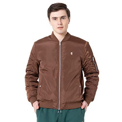 Red Tape Men's Dark Brown Solid Padded Jacket_RFJ0012-L