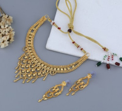 ROFARWORD Brass, Copper Gold-plated Gold Jewellery Set(Pack of 1)
