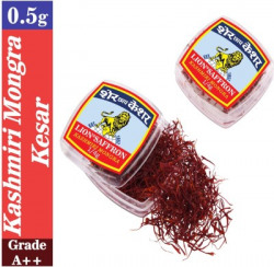 LION Saffron 0.5g Pure Kashmiri Mongra Kesar 