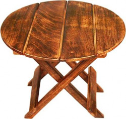 HiraWoodArt Mango Wooden Contemporary Antique Finish Foldable Side Coffee Table/Planter Stool for Home, Garden, Balcony, Indoor Plants (Brown) Living & Bedroom Stool(Brown, Pre-assembled)