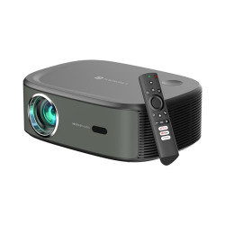 Portronics Beem 430 Smart LED Projector with 4K UHD Support (10,000 Lumens), Streaming Apps (Netflix, Prime Video, Hotstar), Dolby Audio, 1080p Native, Auto Focus & Keystoning, 14W Speakers (Black)