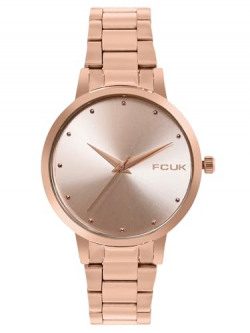 FCUK Analog Rose Gold Dial Women's Watch-FK00035B