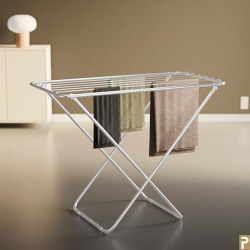 Paffy Premium Steel Assembled Drying rack | 30 Feet Drying Length | 20 Clothes Drying Capacity (Silver)