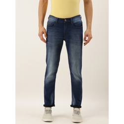 The Indian Garage Co Men Blue Slim Fit Mid-Rise Clean Look Jeans