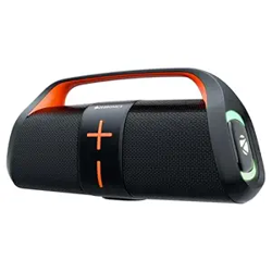 ZEBRONICS 30 Watts Portable Bluetooth Speaker, 30 Hours Playback, Dual 6.6cm Powerful Drivers, Dual Passive Radiator, mSD, TWS, Call Function, BTv5.3, USB, RGB LED (Sound Feast 200)