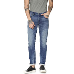 JACK & JONES Men's Skinny Jeans (209464101_Dark Blue_28W x 30L)
