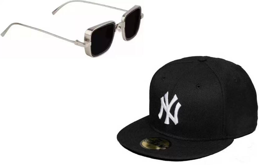 UV Protection Retro Square Sunglasses (Free Size)(For Boys, Black)