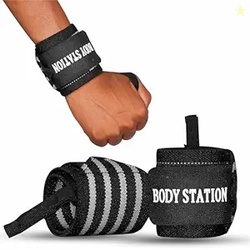 Pro Weightlifting Wrist Wraps with Thumb Loop | Adjustable Gym Wrist Support for Men & Women  Powerlifting, Crossfit, Strength Training & Pain Relief
